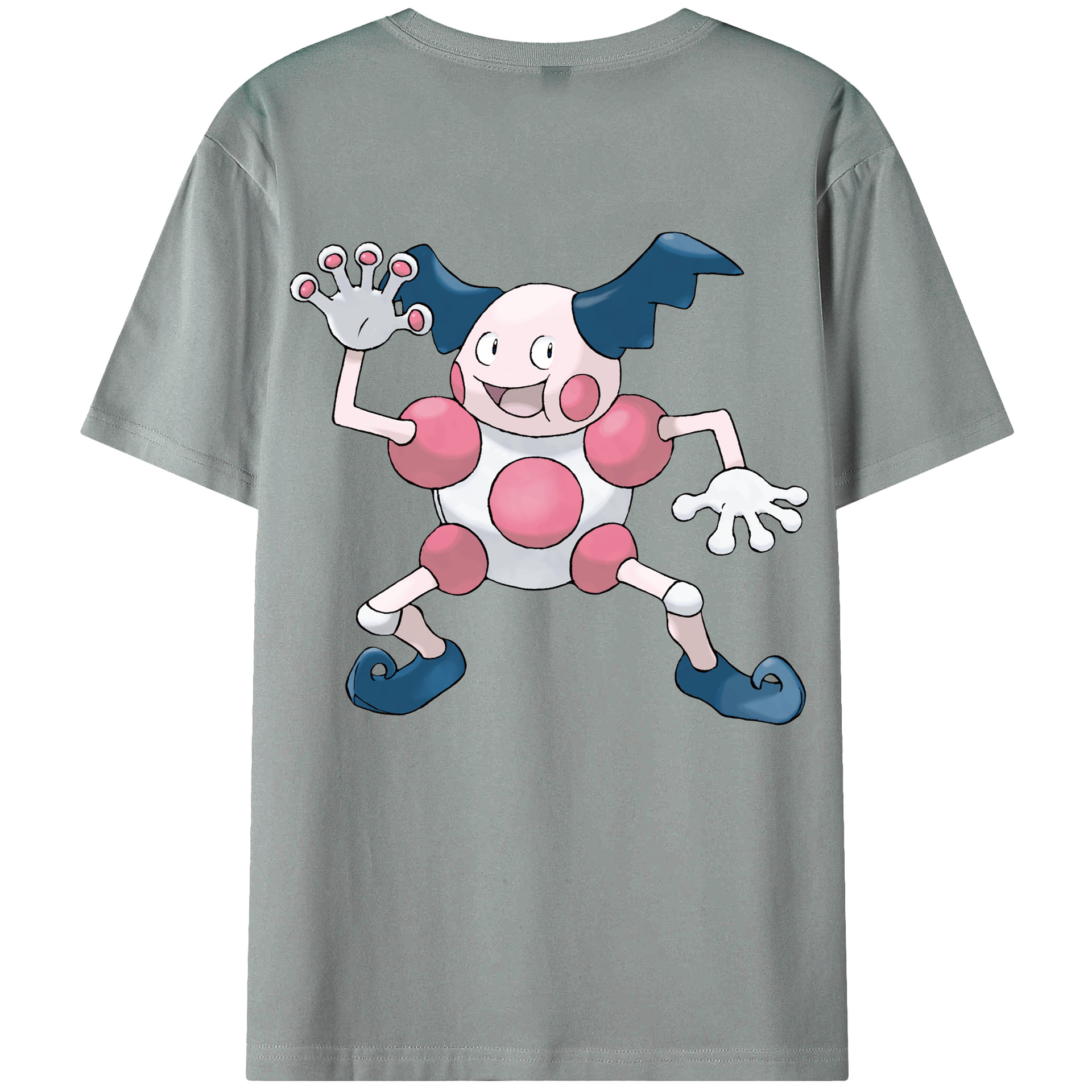 （画像用） ポケットモンスター Pokémon 綿100％ メンズ半袖Tシャツ（バックプリント） 通気性